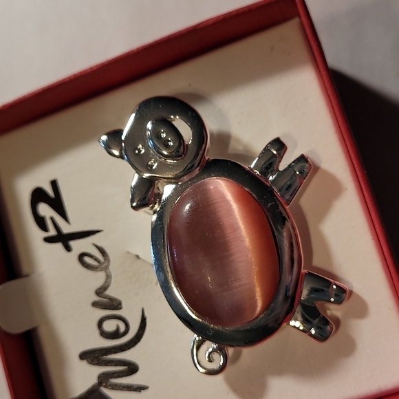 Monet 2 Pig Brooch NWT